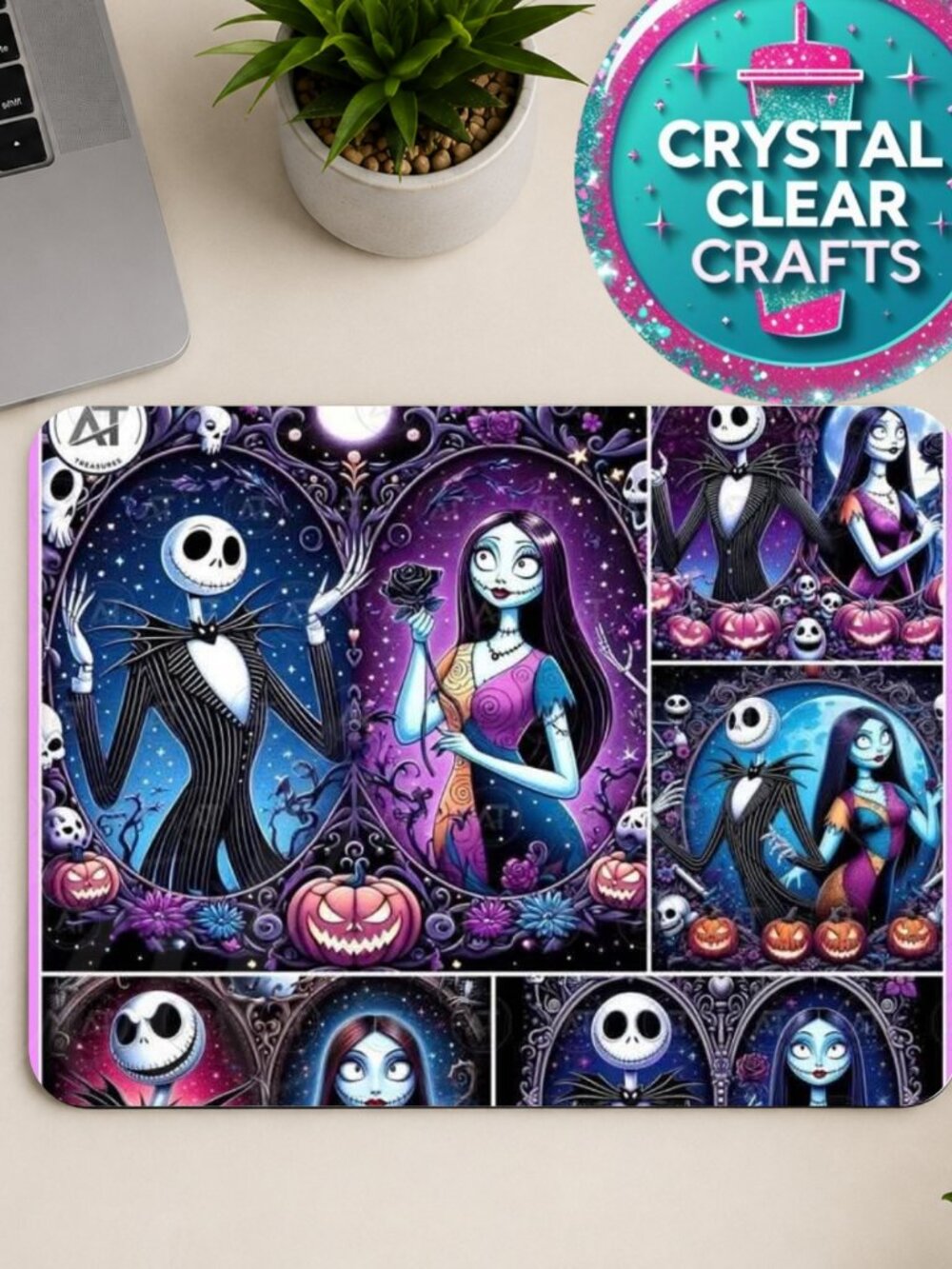 Tim Burton Nightmare Before Christmas Mousepad